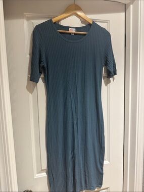 LuLaRoe Julia Dress (Teal)